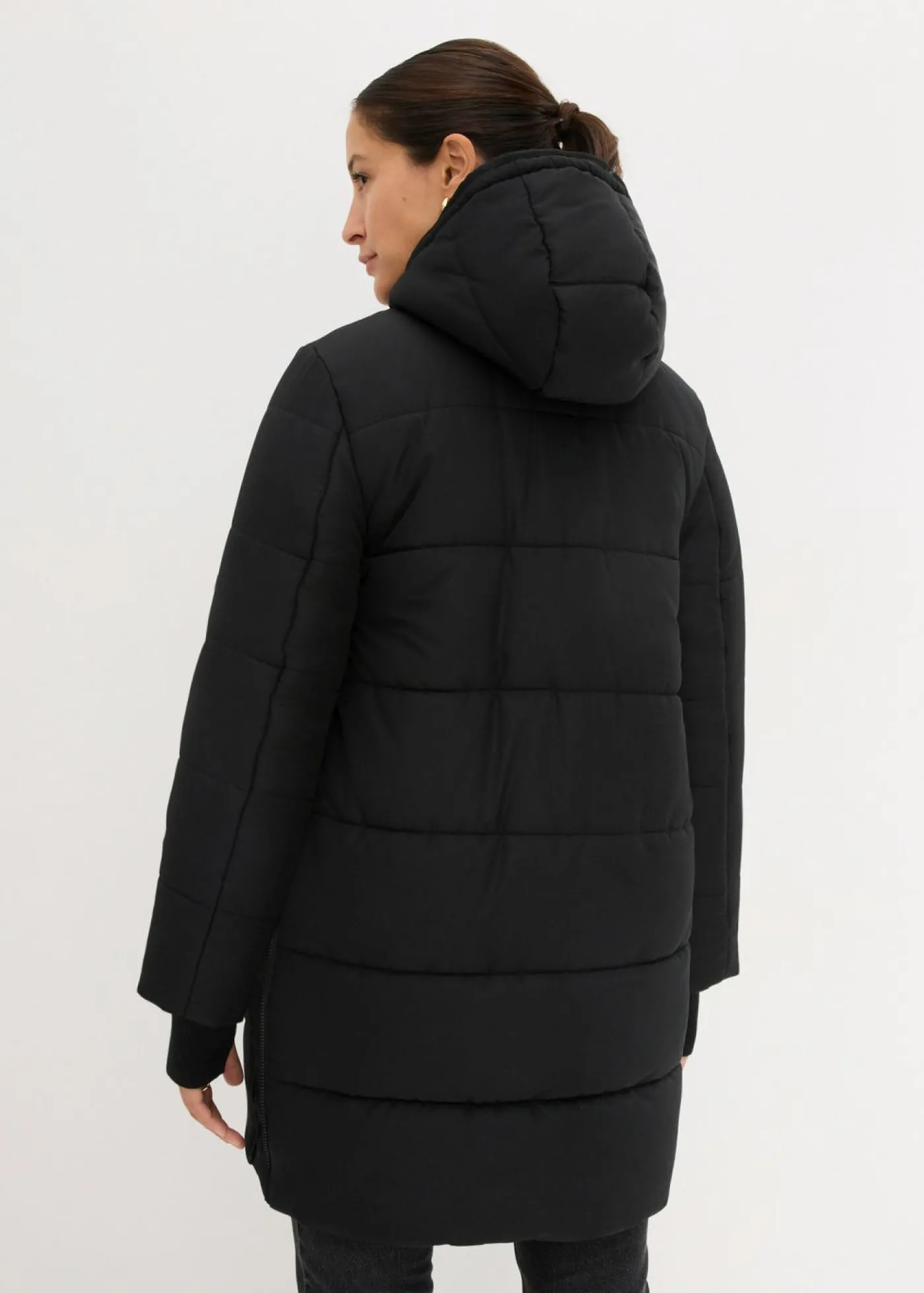 bonprix bonprix Abrigo premamá 3 en 1 con inserto de porteo Negro Clearance