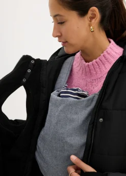 bonprix bonprix Abrigo premamá 3 en 1 con inserto de porteo Negro Clearance