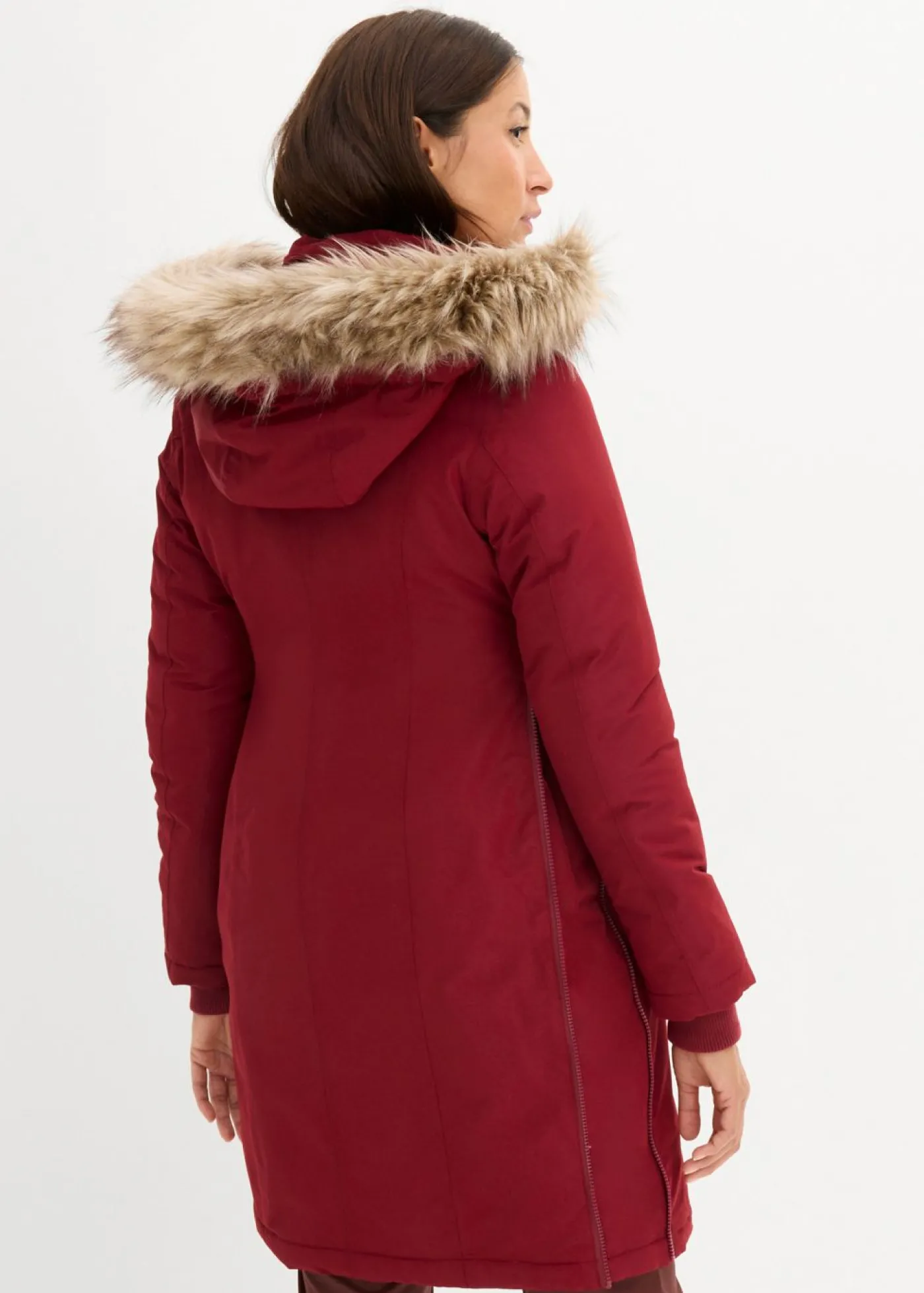 bonprix bonprix Abrigo premamá impermeable y cortavientos 3 en 1 con inserto de porteo Rojo rubí Best