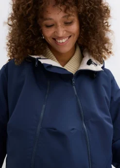 bonprix bonprix Abrigo premamá reversible 6 en 1 repelente al agua con inserto para porteo y para el embarazo azul marino-gris piedra New