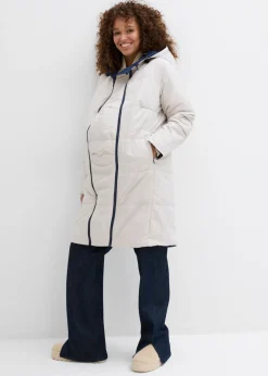 bonprix bonprix Abrigo premamá reversible 6 en 1 repelente al agua con inserto para porteo y para el embarazo azul marino-gris piedra New