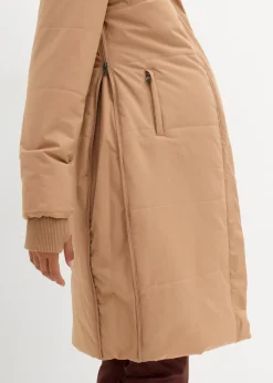 bonprix bonprix Abrigo premamá y de porteo, guateado, 3 en 1 Camel Discount