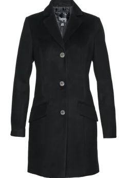 bonprix bonprix Abrigo tipo americana Negro Online