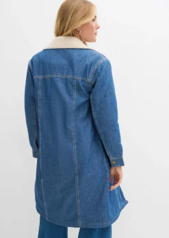 bonprix bonprix Abrigo vaquero de invierno con forro cálido Denim usado Clearance