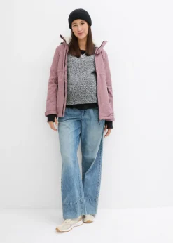 bonprix bonprix Agradable chaqueta premamá 3 en 1 y de porteo Burdeos jaspeado Online