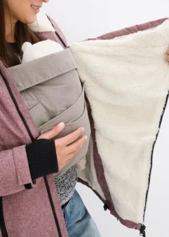 bonprix bonprix Agradable chaqueta premamá 3 en 1 y de porteo Burdeos jaspeado Online
