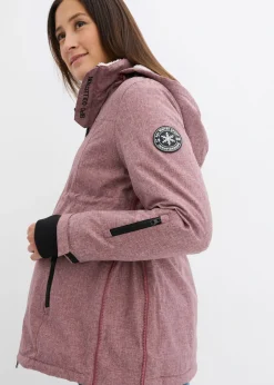 bonprix bonprix Agradable chaqueta premamá 3 en 1 y de porteo Burdeos jaspeado Online