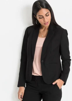 bonprix bonprix Americana con bolsillos, petite Negro Outlet