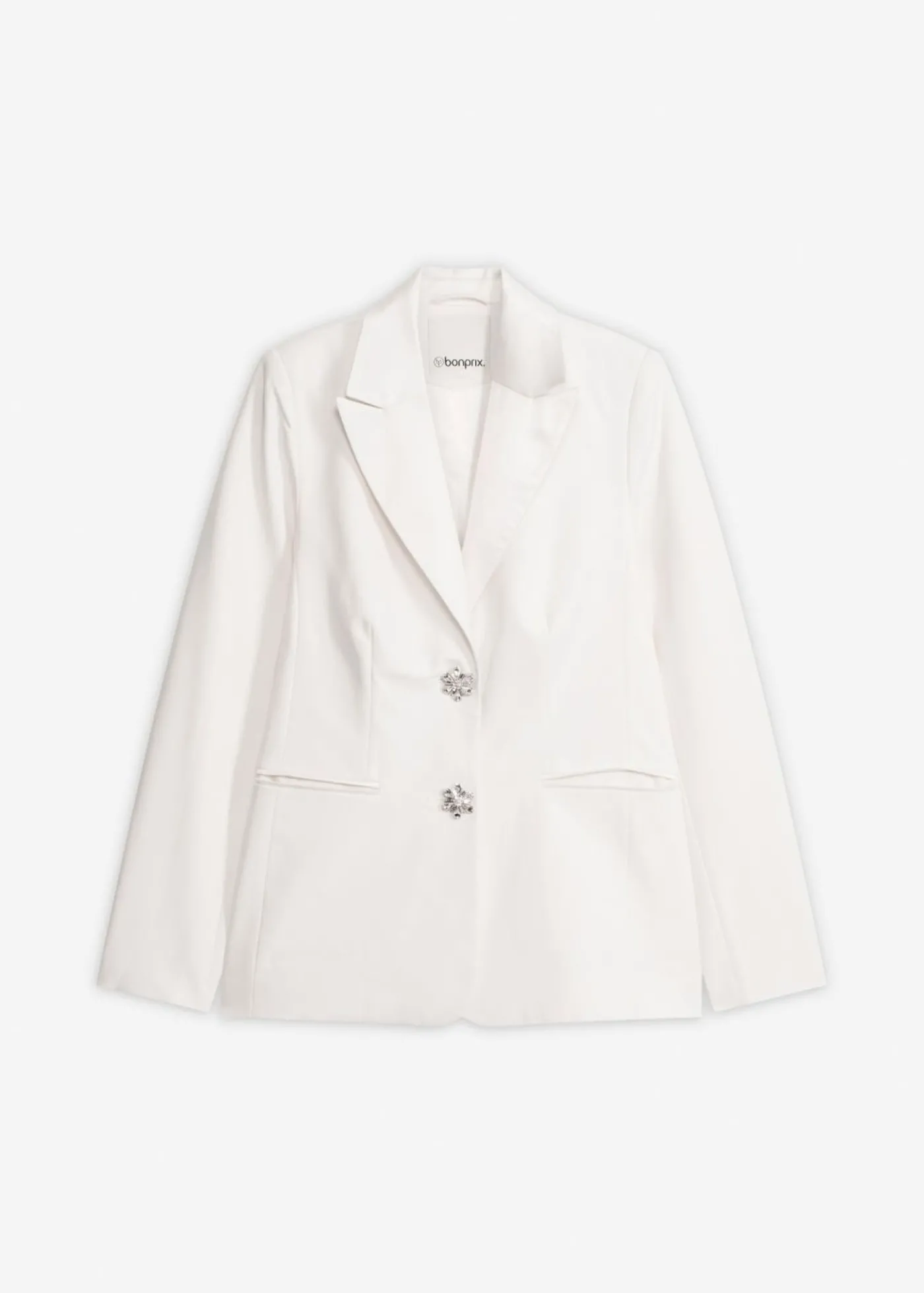 bonprix bonprix Americana con botones decorativos Blanco lana Best