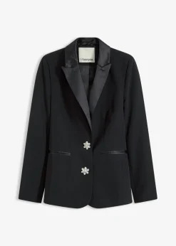 bonprix bonprix Americana con botones decorativos Negro Outlet