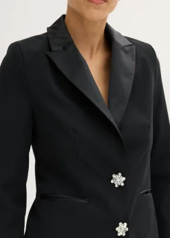 bonprix bonprix Americana con botones decorativos Negro Outlet
