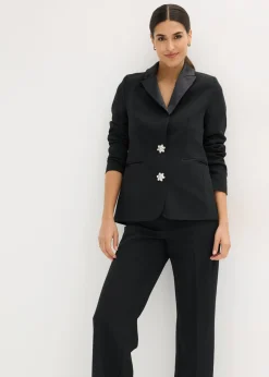 bonprix bonprix Americana con botones decorativos Negro Outlet