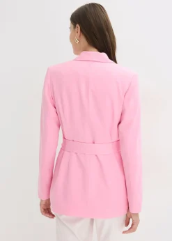 bonprix bonprix Americana con cinturón Rosa Discount