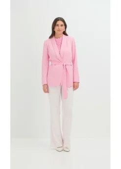 bonprix bonprix Americana con cinturón Rosa Discount