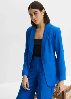 bonprix bonprix Americana con cinturón Azul ártico Sale