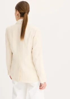 bonprix bonprix Americana con lyocell y efecto arrugado Beige natural New