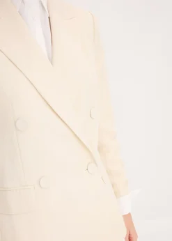 bonprix bonprix Americana con lyocell y efecto arrugado Beige natural New