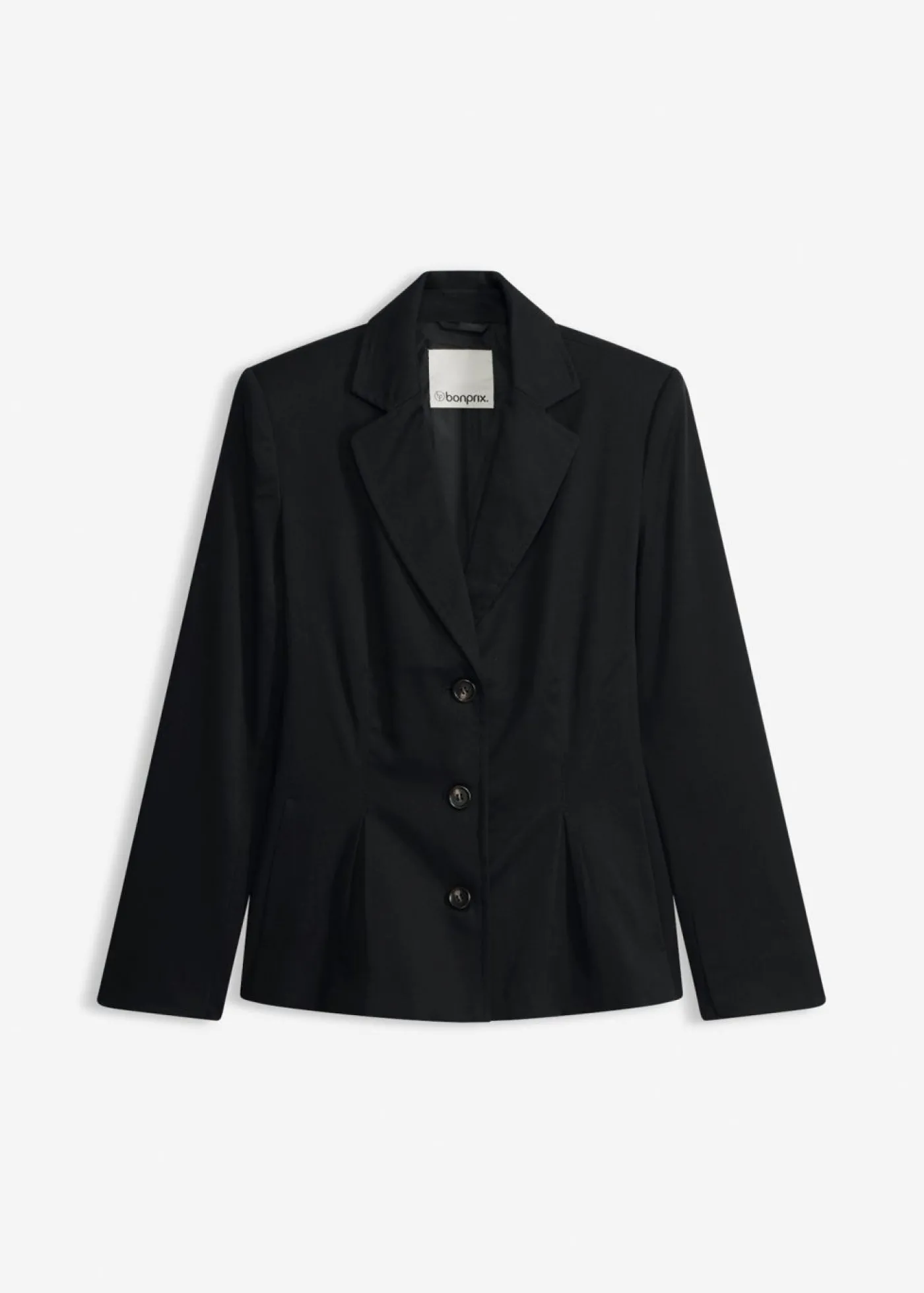 bonprix bonprix Americana con pliegues Negro