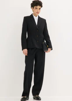 bonprix bonprix Americana con pliegues Negro