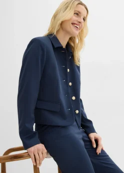 bonprix bonprix Americana corta Azul marino Hot