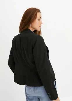 bonprix bonprix Americana corta con bolsillos Negro Clearance