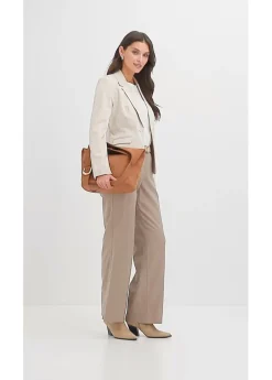 bonprix bonprix Americana corta con bolsillos gris guijarro Online