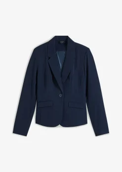 bonprix bonprix Americana corta con bolsillos Azul marino Online