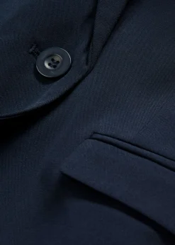 bonprix bonprix Americana corta con bolsillos Azul marino Online