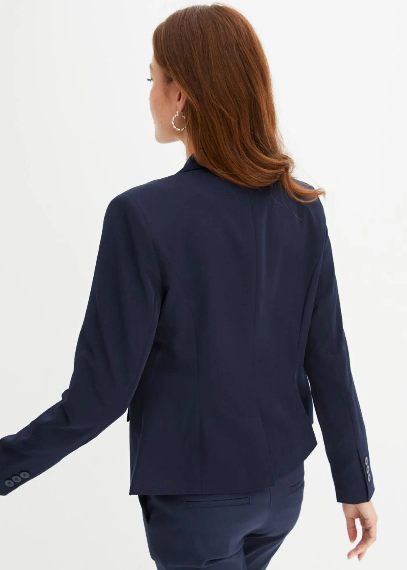 bonprix bonprix Americana corta con bolsillos Azul marino Online