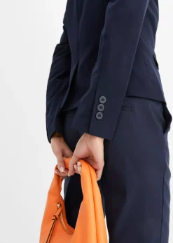 bonprix bonprix Americana corta con bolsillos Azul marino Online