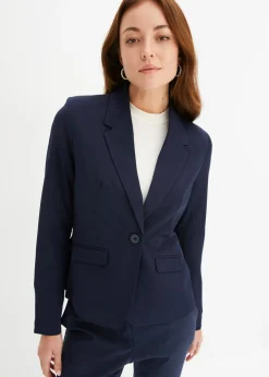 bonprix bonprix Americana corta con bolsillos Azul marino Online