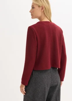 bonprix bonprix Americana corta de punto Rojo rubí