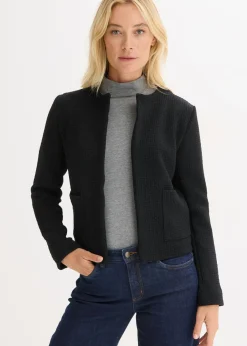bonprix bonprix Americana corta de punto Negro Hot