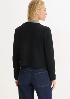 bonprix bonprix Americana corta de punto Negro Hot