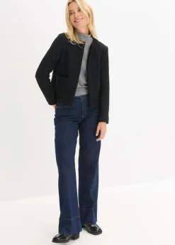 bonprix bonprix Americana corta de punto Negro Hot