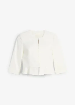 bonprix bonprix Americana corta premamá de satén Blanco lana Clearance