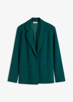 bonprix bonprix Americana de crepé Verde intenso