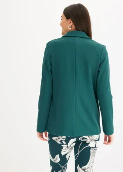 bonprix bonprix Americana de crepé Verde intenso