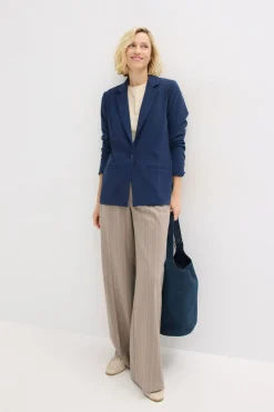 bonprix bonprix Americana de crepé Azul marino Outlet