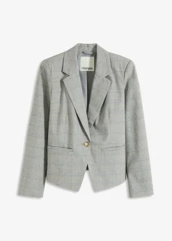bonprix bonprix Americana de cuadro galés negro-arena a cuadros Discount