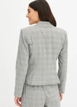 bonprix bonprix Americana de cuadro galés negro-arena a cuadros Discount