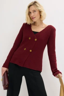bonprix bonprix Americana de punto Rojo rubí Hot