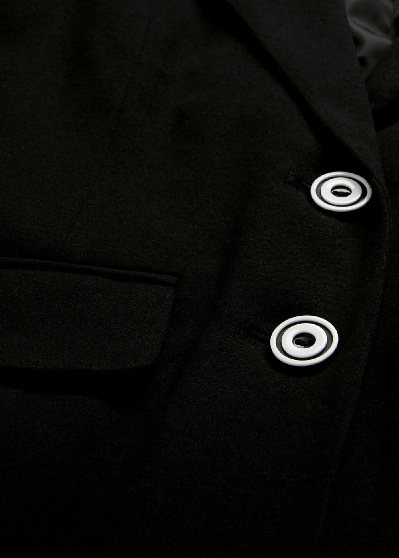 bonprix bonprix Americana de punto de algodón con detalles de rayas Negro