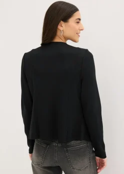 bonprix bonprix Americana de punto de mezcla de viscosa Negro Clearance