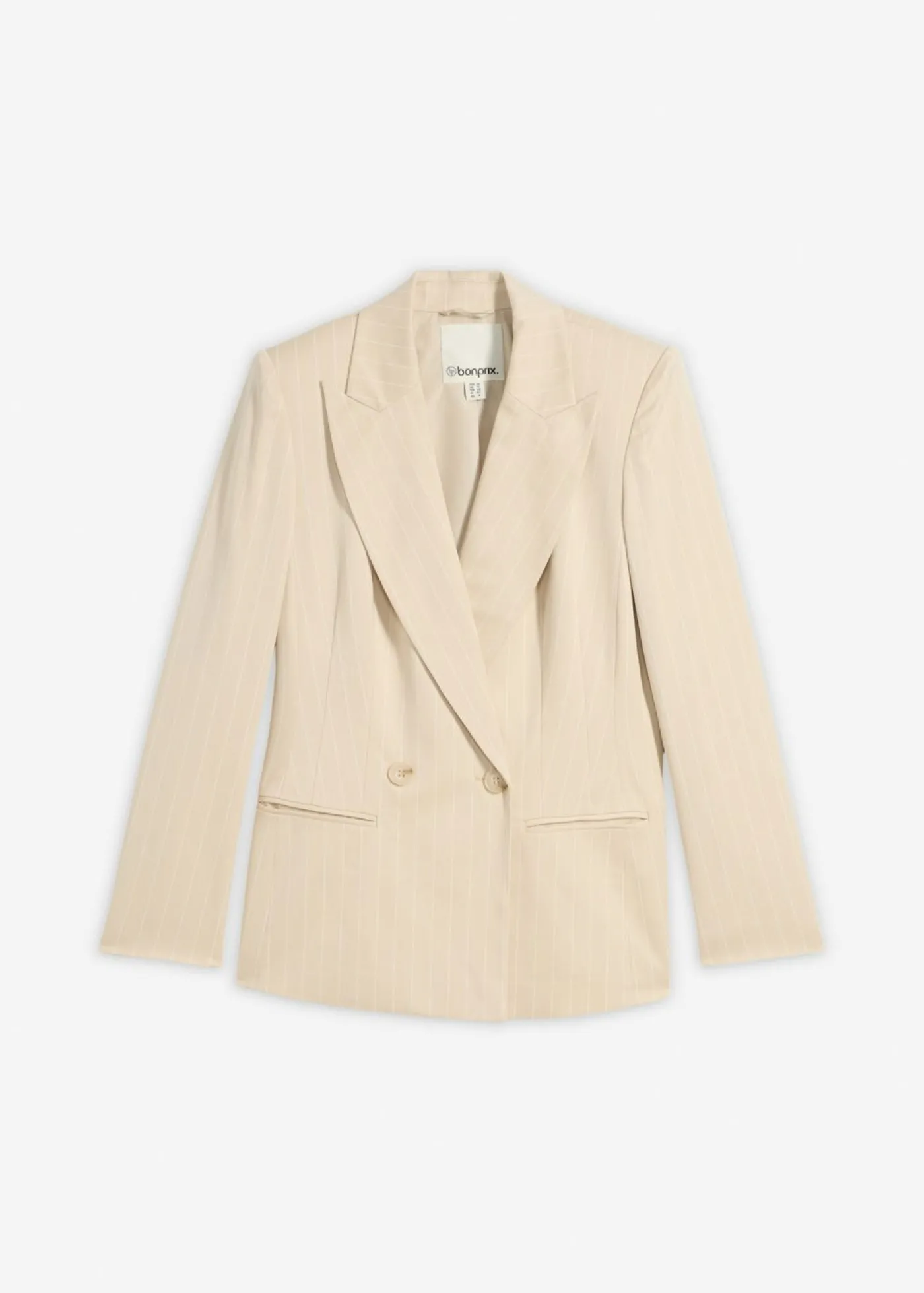 bonprix bonprix Americana de raya diplomática arena claro/blanco con rayas Discount