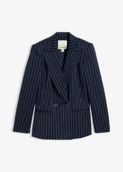 bonprix bonprix Americana de raya diplomática azul marino/blanco lana con rayas Clearance