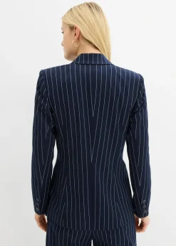 bonprix bonprix Americana de raya diplomática azul marino/blanco lana con rayas Clearance