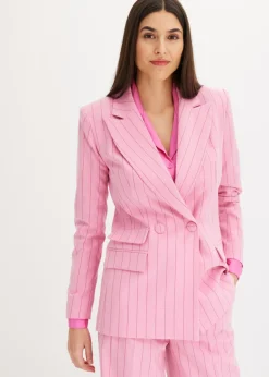 bonprix bonprix Americana de raya diplomática rosa orquídea-fucsia claro con rayas Hot