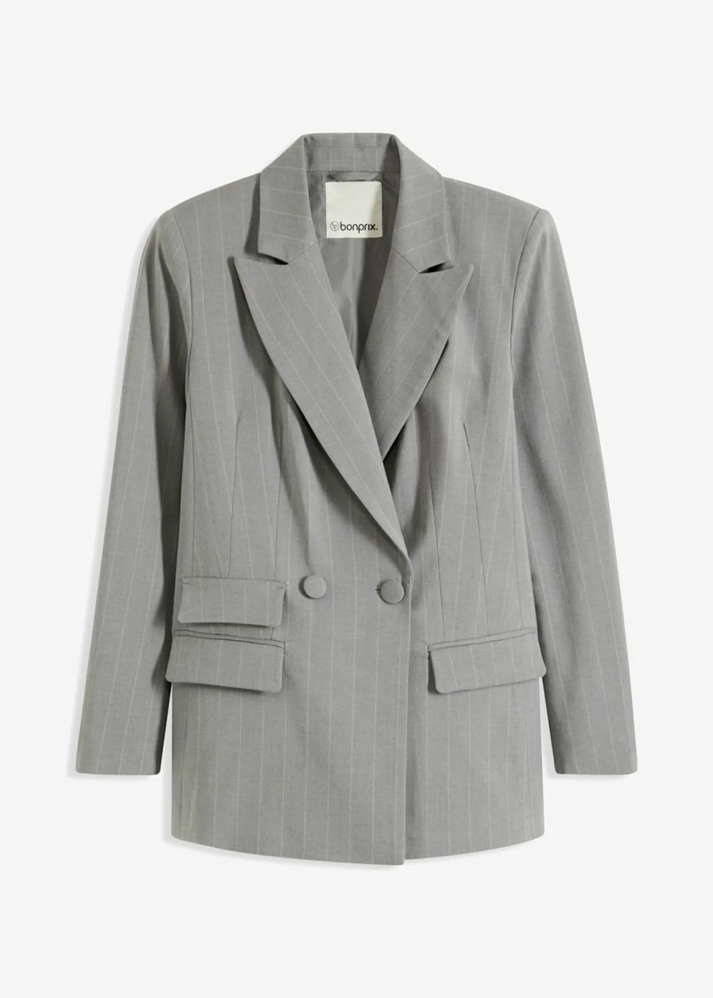bonprix bonprix Americana de raya diplomática gris-beige con rayas Best
