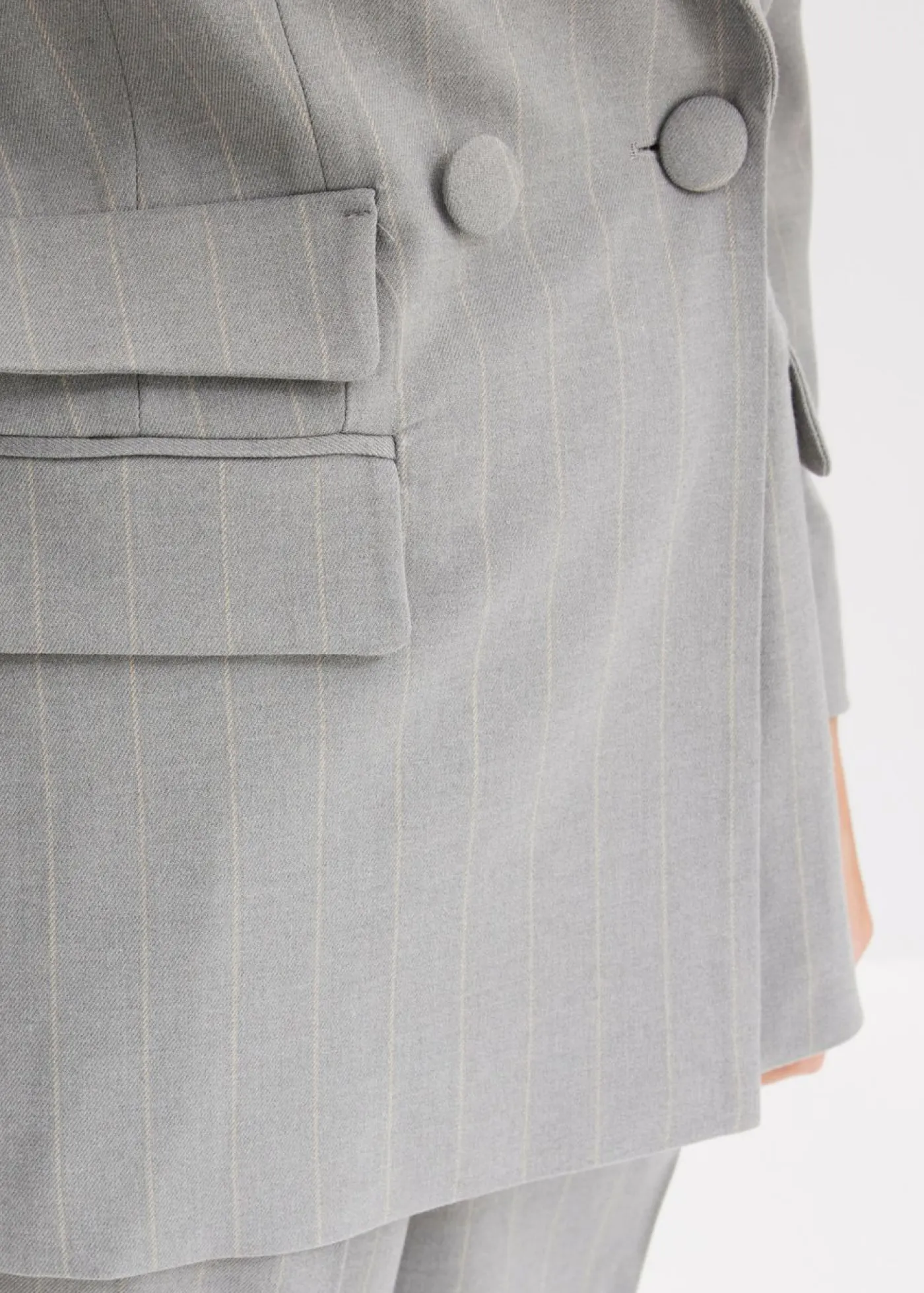 bonprix bonprix Americana de raya diplomática gris-beige con rayas Best